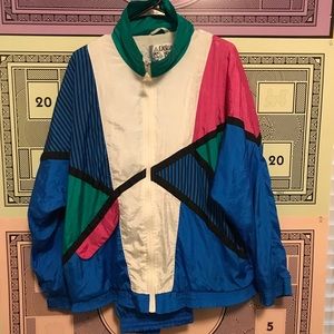 Vintage 90s Windbreaker and Sweatpants